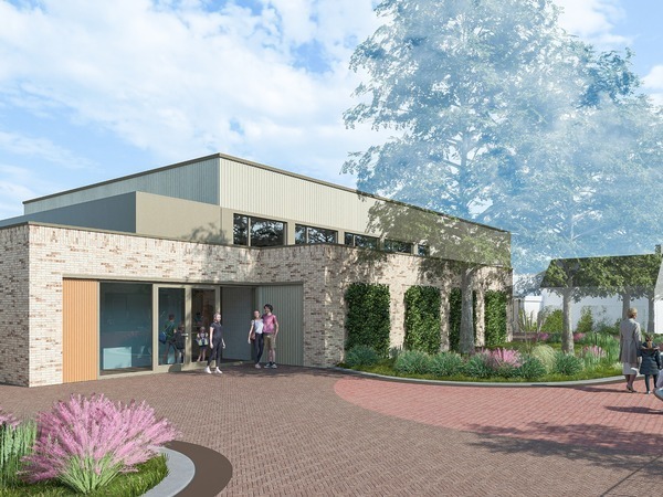 Impressie nieuwbouw gymzaal Wemeldinge